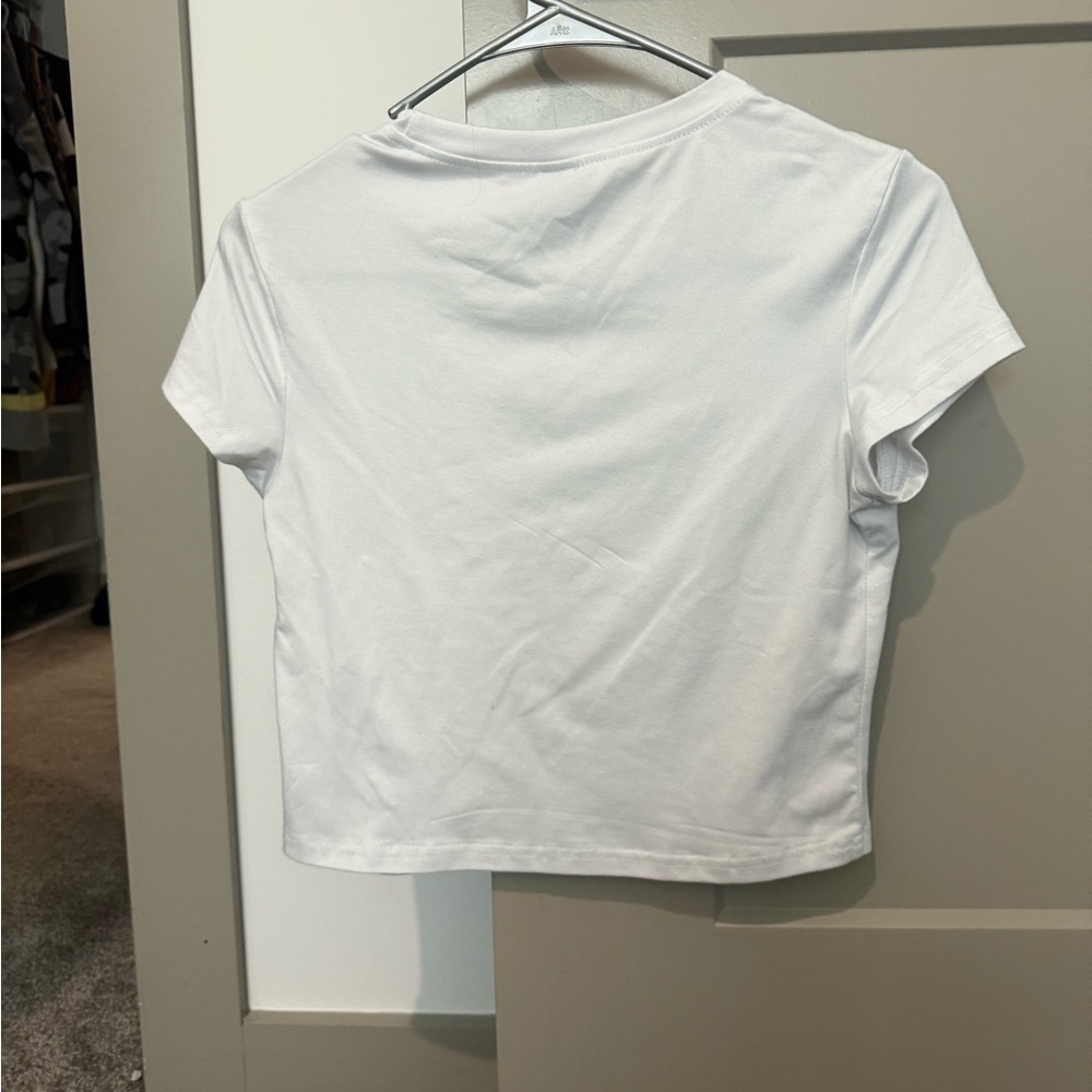 SHEIN White Tee with Red Statement - Picture 3 of 3